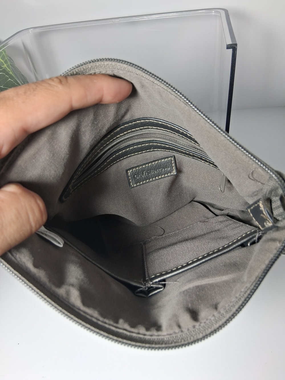 croft & barrow Gray Crossbody with Front Buckle - Picture 6 of 6